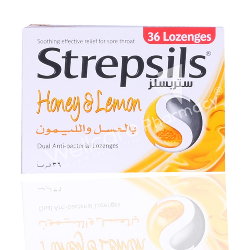 Strepsils Honey & Lemon Lozenges 36'S Strepsils Honey & Lemon Lozenges 36'S