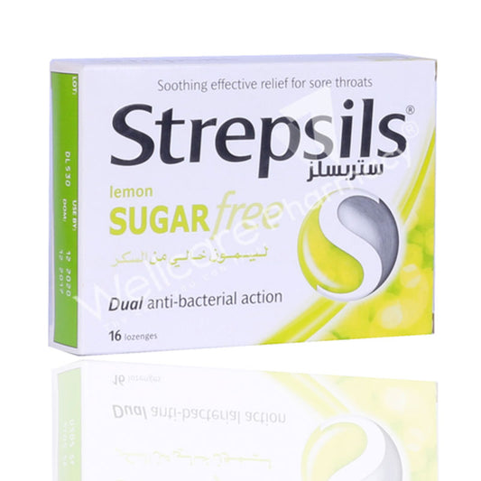 Strepsils Lemon Sugar Free Lozenges 16'S