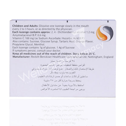 Strepsils Orange Vitamin C 100Mg Lozenges 24'S