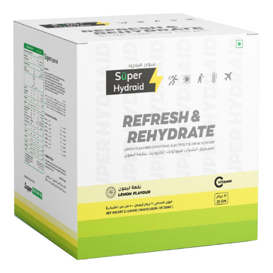 Super Hydraid Refresh&Rehydrate Lemon Flavoured Sachets 10X21g