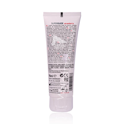 Superglide Edible Waterbased Lubricant Strawberry 75Ml