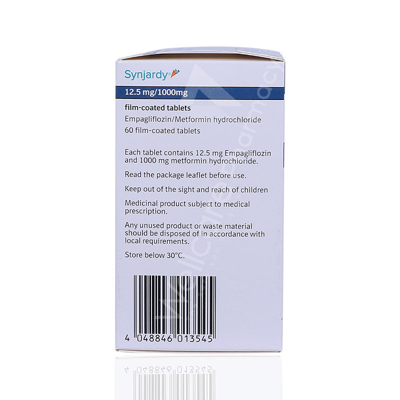 Synjardy 12.5Mg/1000Mg Tablets 60'S