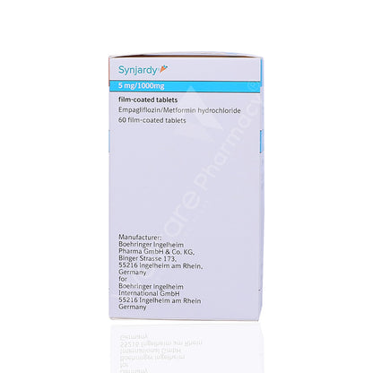 Synjardy 5Mg/1000Mg Tablets 60'S