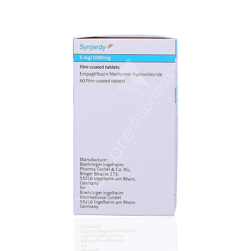 Synjardy 5Mg/1000Mg Tablets 60'S Synjardy 5Mg/1000Mg Tablets 60'S