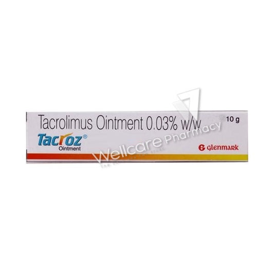 Tacroz 0.03 Ointment 10gm - Wellcare Pharmacy