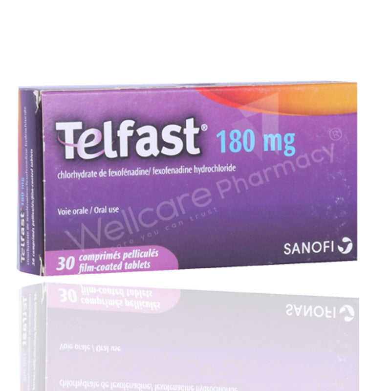 Telfast 180Mg Film Coated Tablets 30'S Telfast 180Mg Film Coated Tablets 30'S