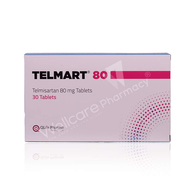 Telmart 80mg Tablets 30'S