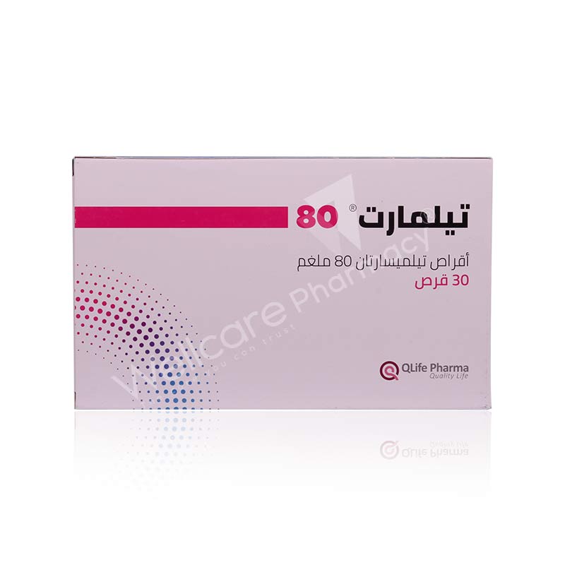 Telmart 80mg Tablets 30'S