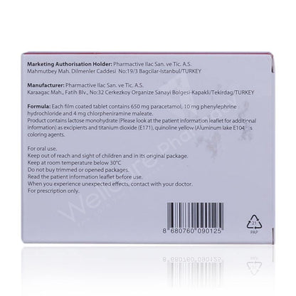 Teragrip Flim Coated Tablets 20'S