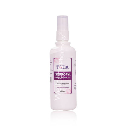 Toda Isopropyl Rubbing Alcohol 70% Spray 100ml - Wellcare Pharmacy