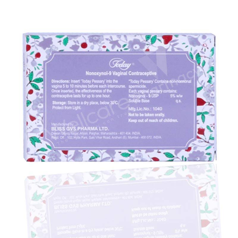 Today Vaginal Contraceptive Pessary 15'S Today Vaginal Contraceptive Pessary 15'S