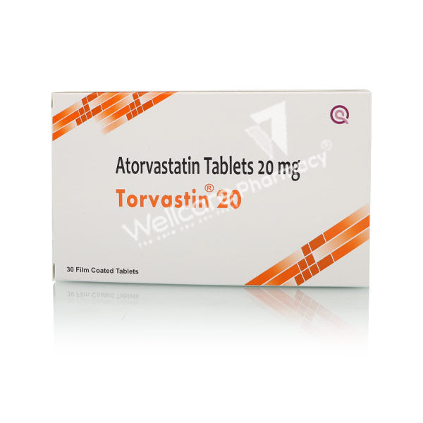 Torvastin 20mg Tablets 30'S