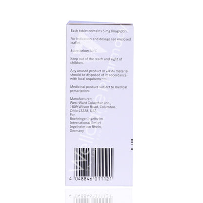 Trajenta 5Mg Film Coated Tablets 30'S