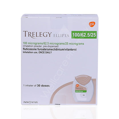 Trelegy Ellipta 100/62.5/25mcg Inhaler 30 Dose1'S