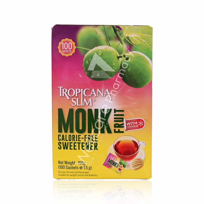 Tropicana Slim Monk Fruit With Chromium Sachets 100'S