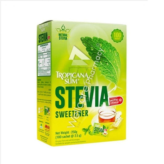 Tropicana Slim Stevia With Chromium Sachets 50'S