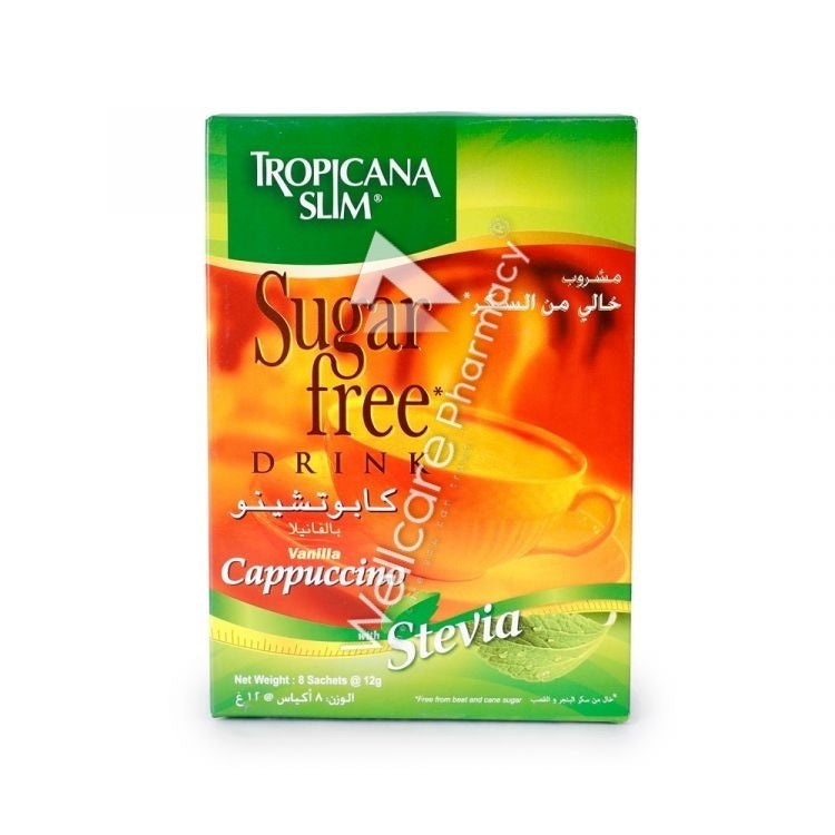 Tropicana Slim Sugar Free Cappuccino Sachets 8'S