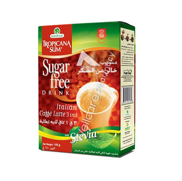 Tropicana Slim Sugar Free Italian Coffe Latte Sachets 10'S