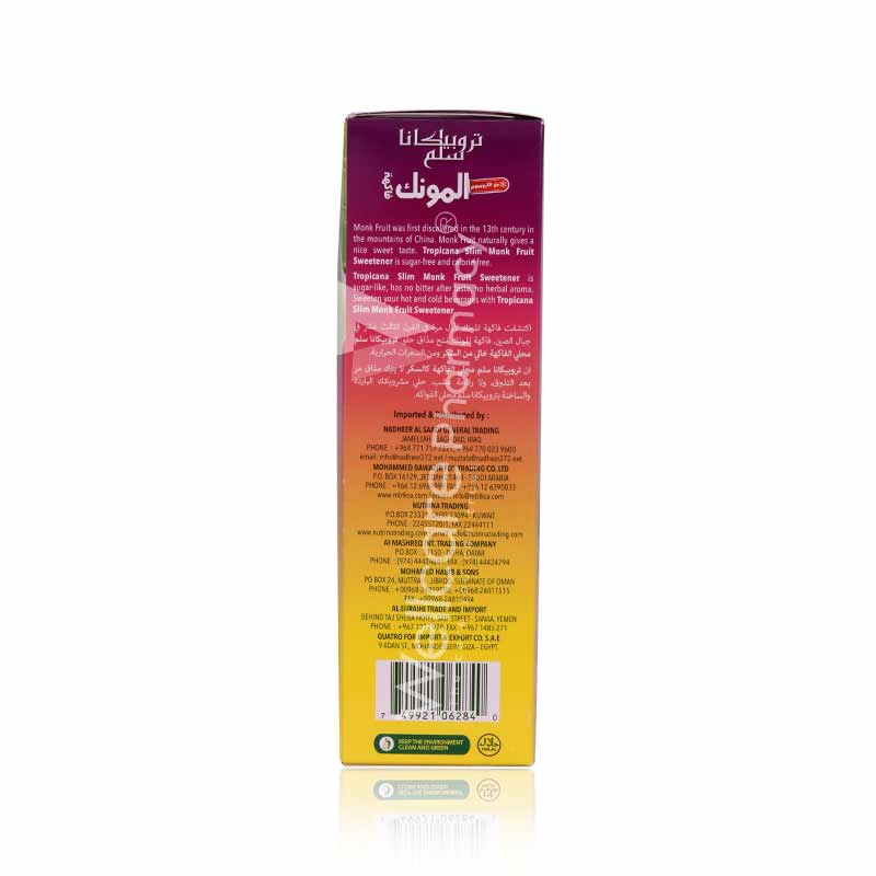 Tropicana Slim Monk Fruit With Chromium Sachets 100'S