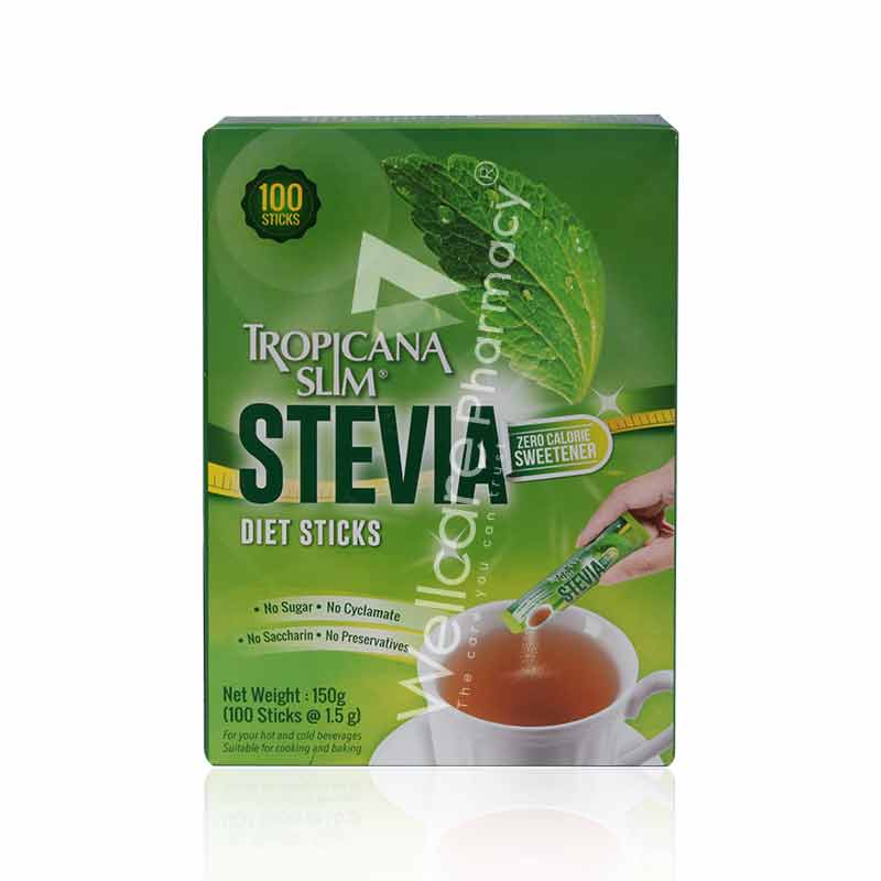 Tropicana Slim Stevia Sweetener Sticks 100'S