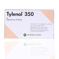 Tylenol 350mg Suppositories 10'S