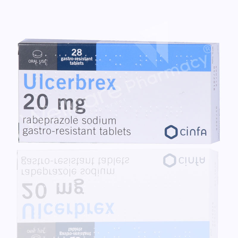 Ulcerbrex 20mg Tablets 28'S
