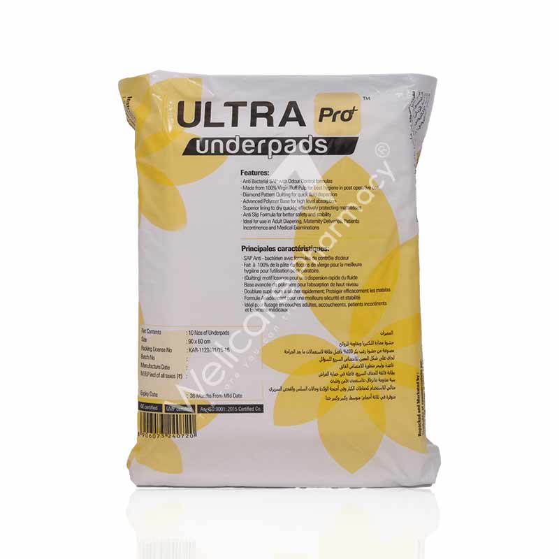 Ultra Pro+ Under Pads 90X60cm 10'S Ultra Pro+ Under Pads 90X60cm 10'S