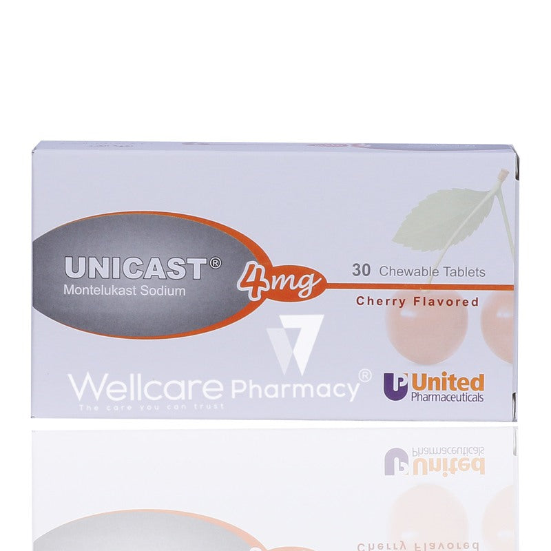 Unicast 4Mg Chewable Tablets 30'S