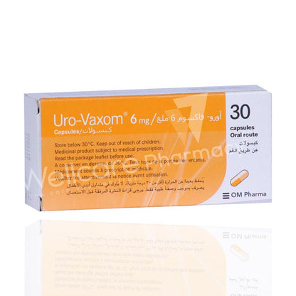 Uro-Vaxom 6mg Capsules 30'S