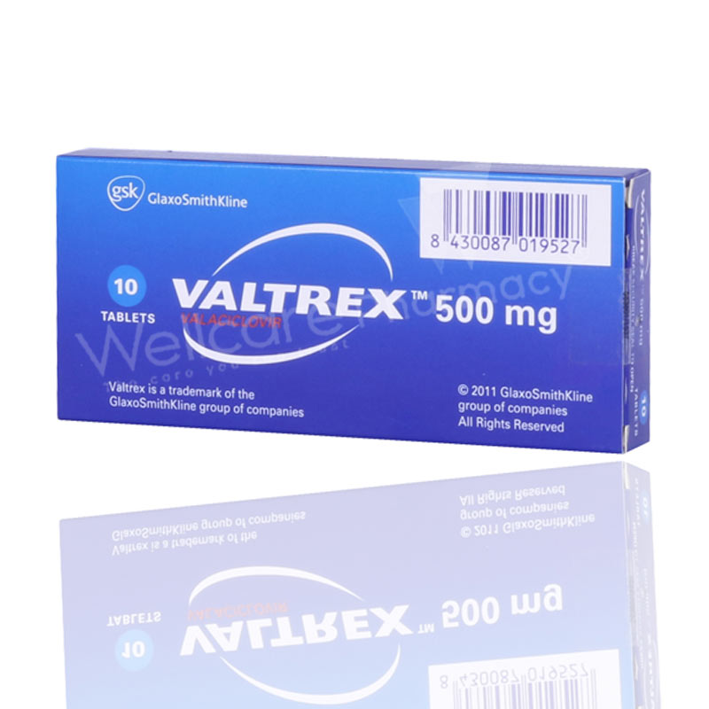 Valtrex 500mg Tablets 10'S