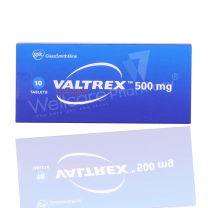 Valtrex 500mg Tablets 10'S