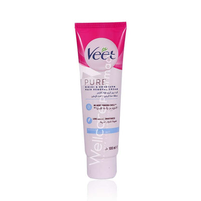 Veet Pure Bikini & Underarm Cream 100Ml
