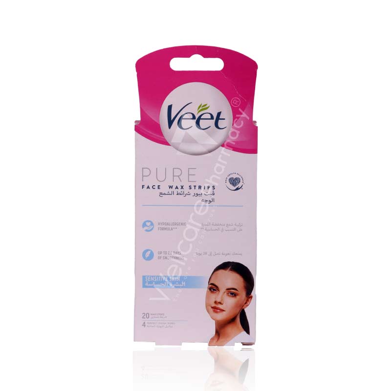Veet Pure Face Wax Strips 20'S