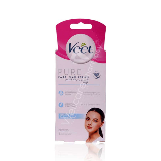 Veet Pure Face Wax Strips 20'S