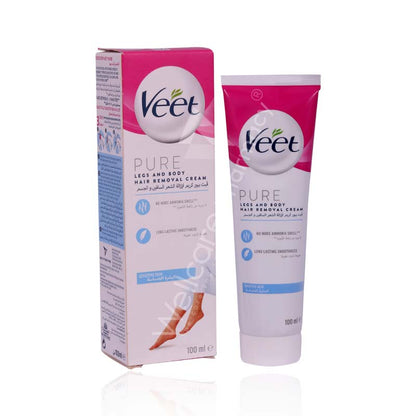 Veet Pure Legs & Body Cream 100Ml