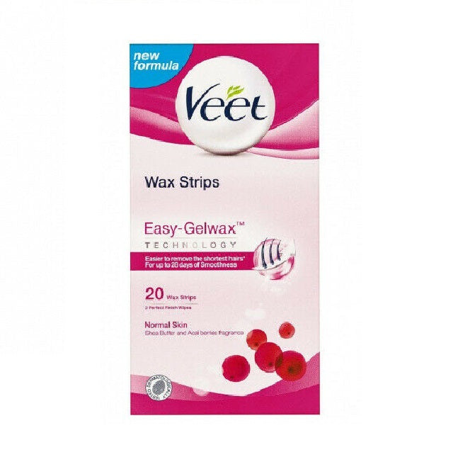 Veet Easy-Gel Wax Strips Normal Skin 20'S