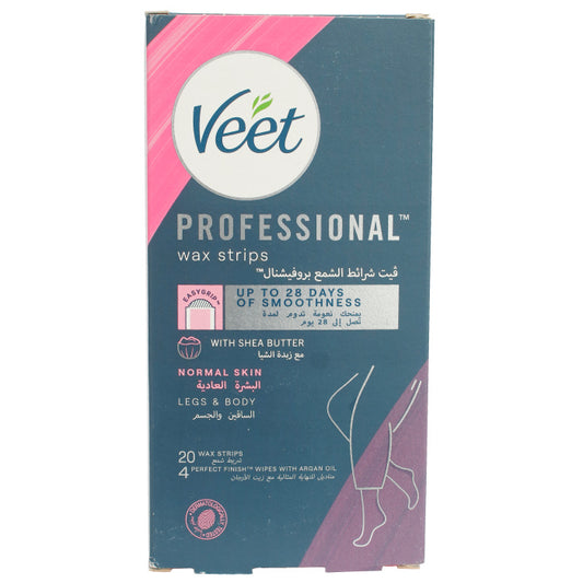 Veet Easy-Gel Wax Strips Normal Skin 20'S