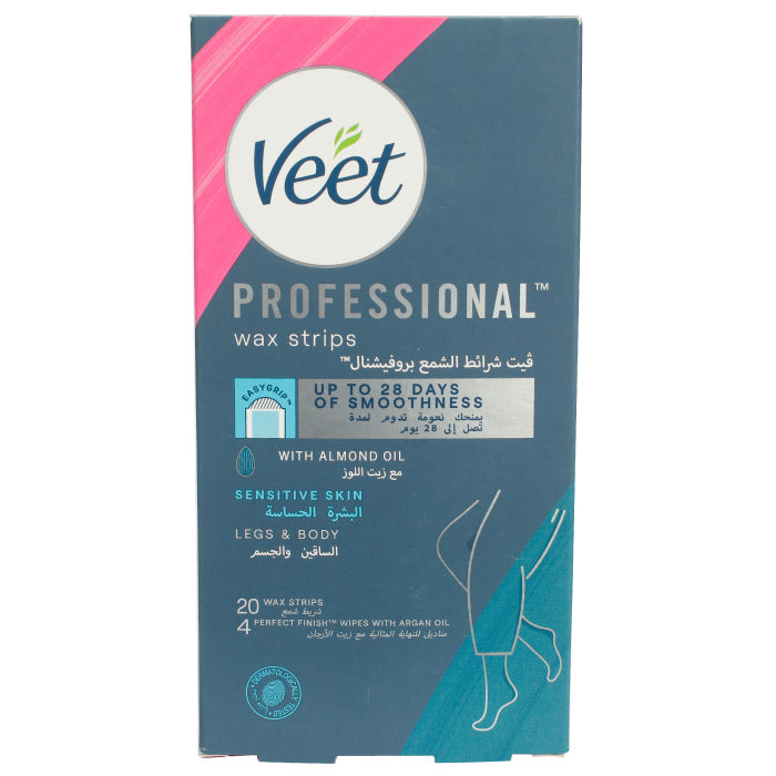 Veet Face Precision Wax Strips Upperlips-Cheek-Chin For Sensitive Skin 20'S