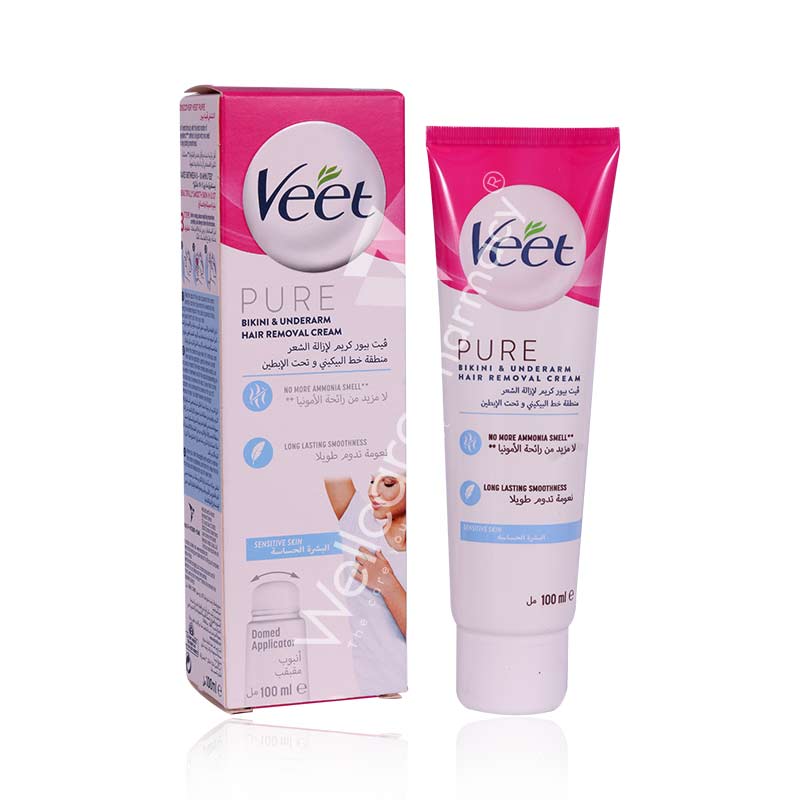 Veet Pure Bikini & Underarm Cream 100ml