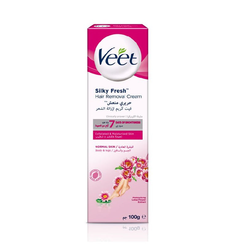 Veet Pure Hair Removal Cream Normal Skin Legs & Body 100g - Wellcare Pharmacy