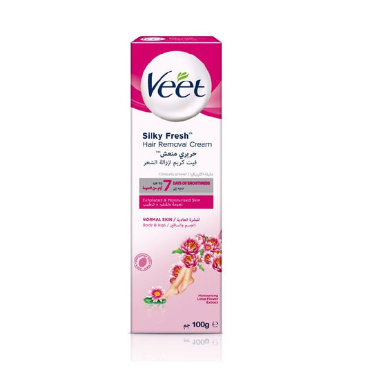 Veet Pure Hair Removal Cream Normal Skin Legs & Body 100g - Wellcare Pharmacy