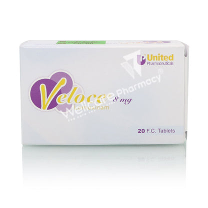 Veloce 8mg Tablets 1x20'S