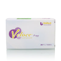 Veloce 8mg Tablets 1x20'S