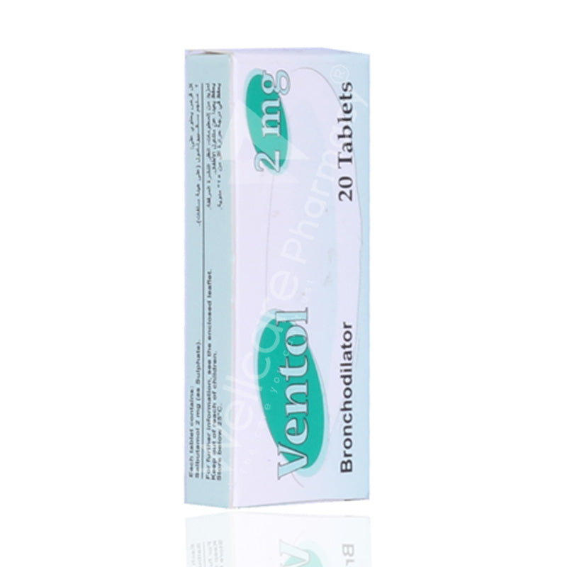 Ventol 2mg Tablets 20'S