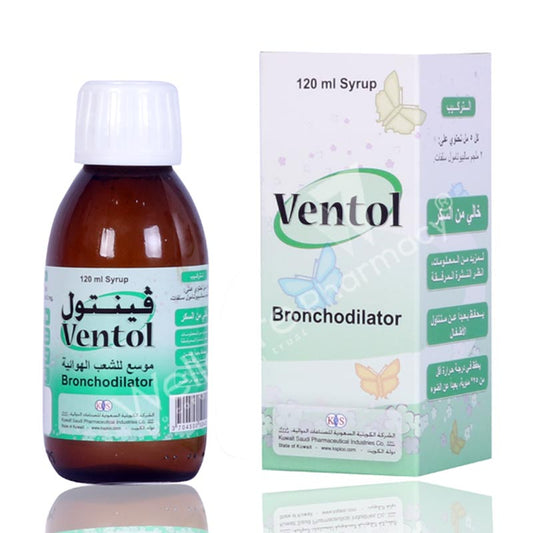 Ventol 2mg/5ml Syrup 120ml