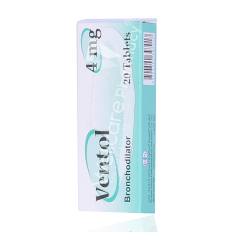 Ventol 4mg Tablets 20'S