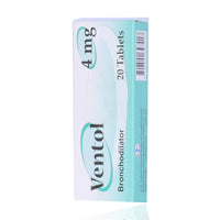 Ventol 4mg Tablets 20'S