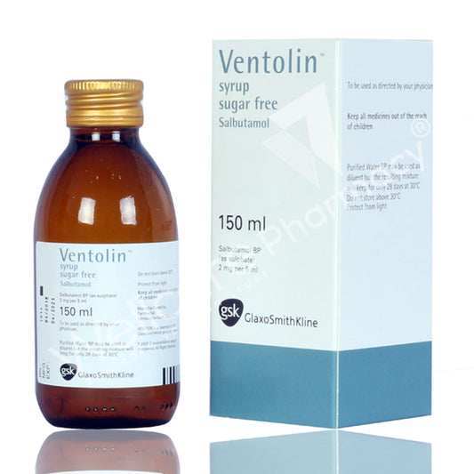 Ventolin 2Mg/5Ml Syrup 150Ml