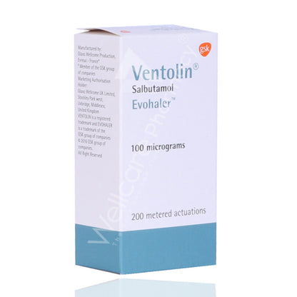 Ventolin Evohaler 100mcg/200 Metered Actuations