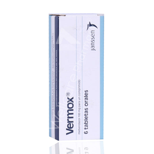 Vermox 100mg Tablets 6'S